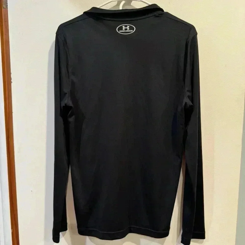Under Armour Black 1/4 Zip long sleeve Pull Over - Small - Picture 4 of 5